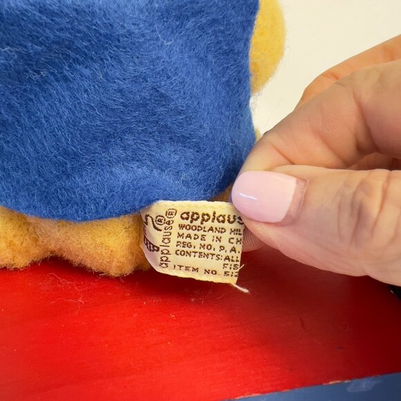 Applause Vintage Plush Teddy with Cymbals Toy Pull Bears in Toyland 1990s - Picture 5 of 10